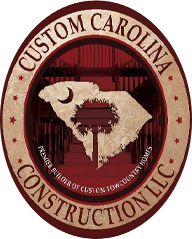 Displaying Custom Carolina logo for custom home building brand recognition